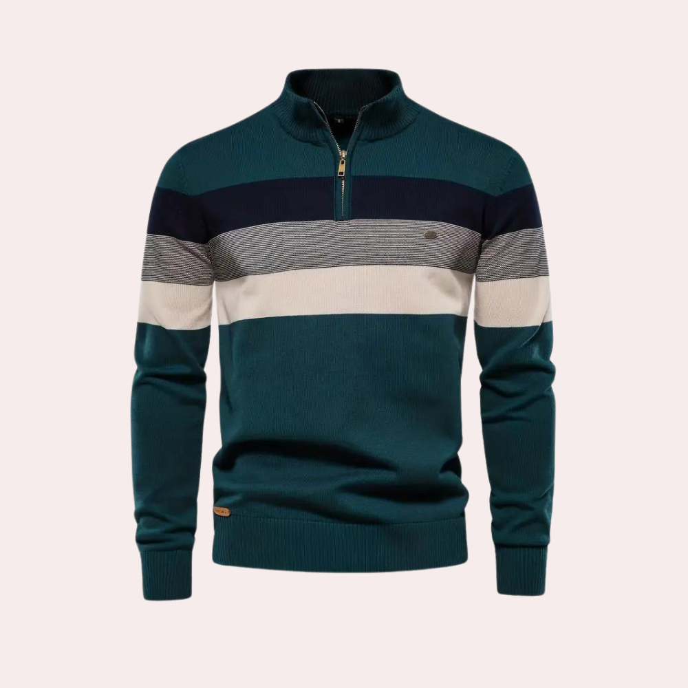 Drune | Stylischer Color Block Kapuzenpullover