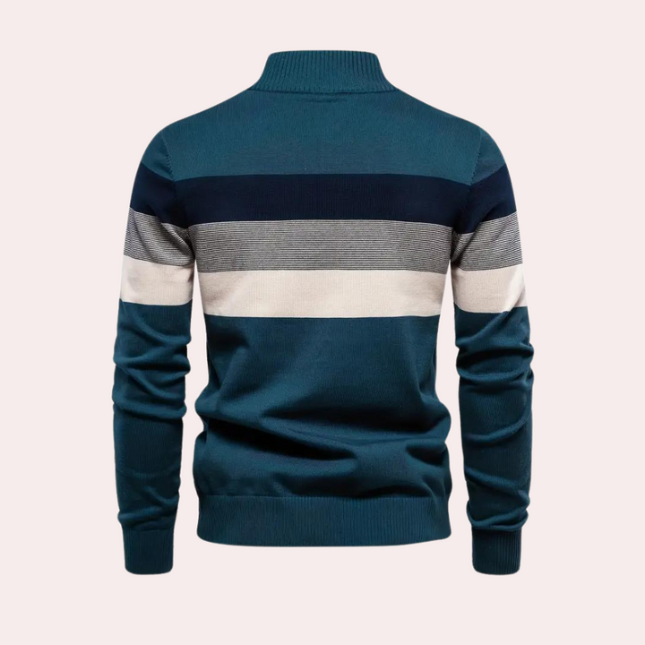 Drune | Stylischer Color Block Kapuzenpullover