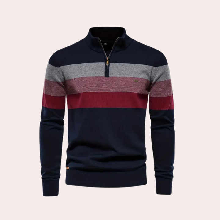 Drune | Stylischer Color Block Kapuzenpullover