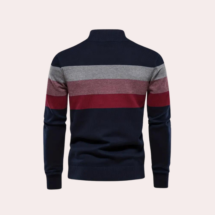 Drune | Stylischer Color Block Kapuzenpullover