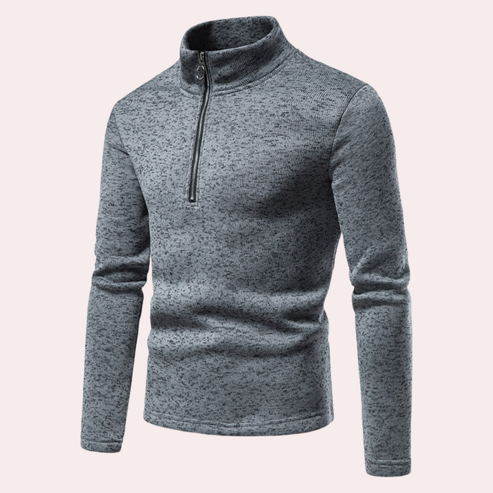 Drune | Herrenpullover mit Reißverschluss