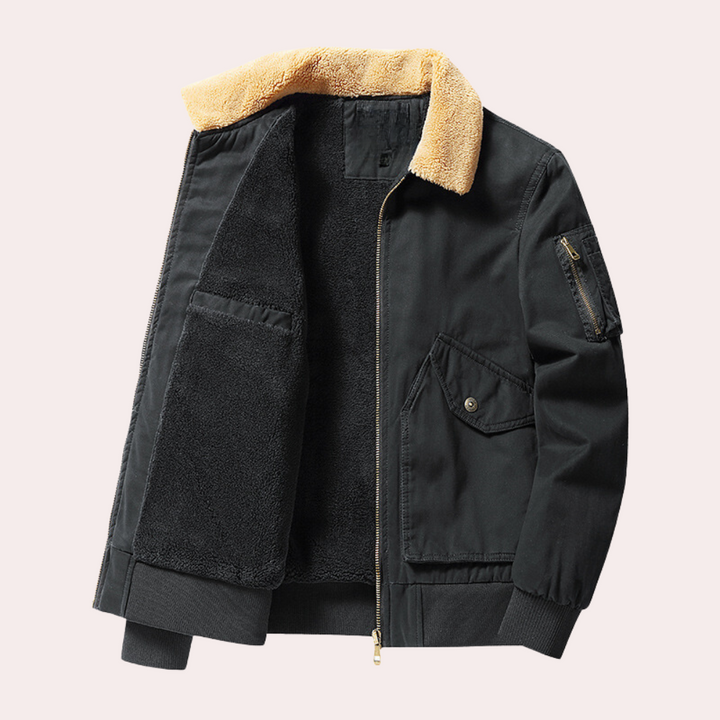 Drune | Herren Bomberjacke mit Vielen Taschen