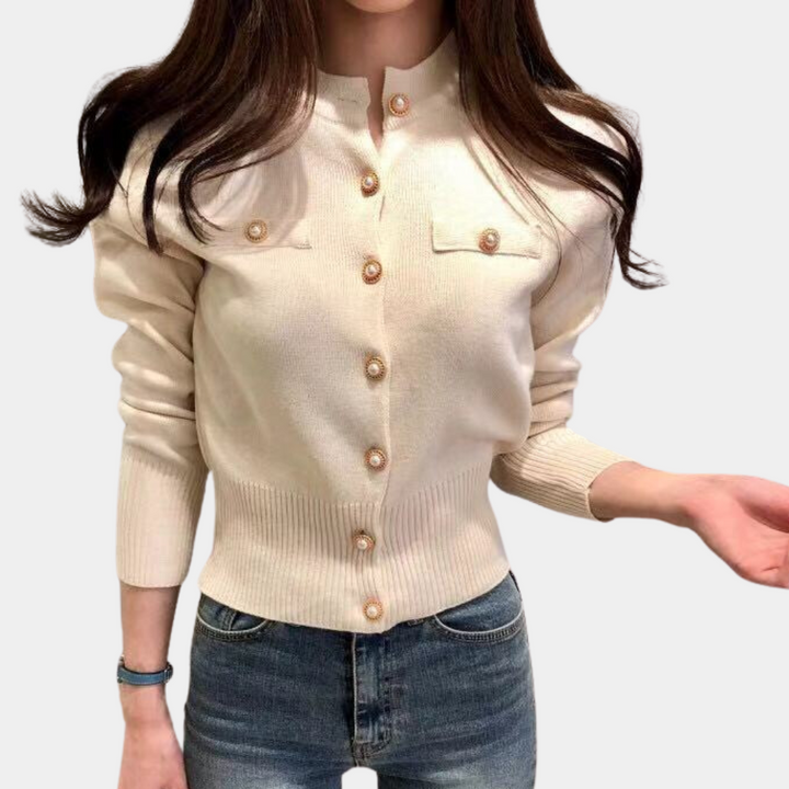 Drune | Elegante Damen Strickjacke Für Stilvolle Auftritte