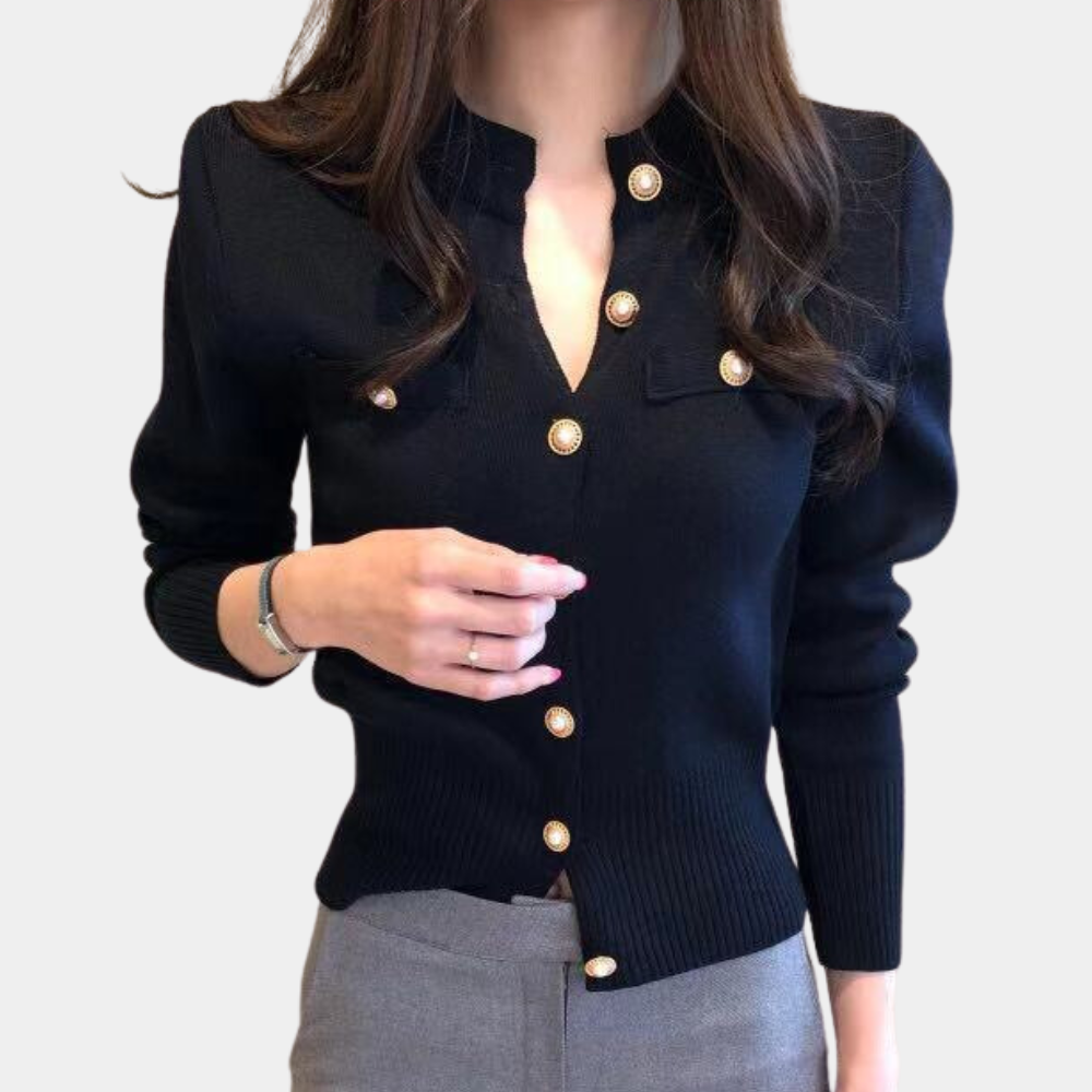 Drune | Elegante Damen Strickjacke Für Stilvolle Auftritte