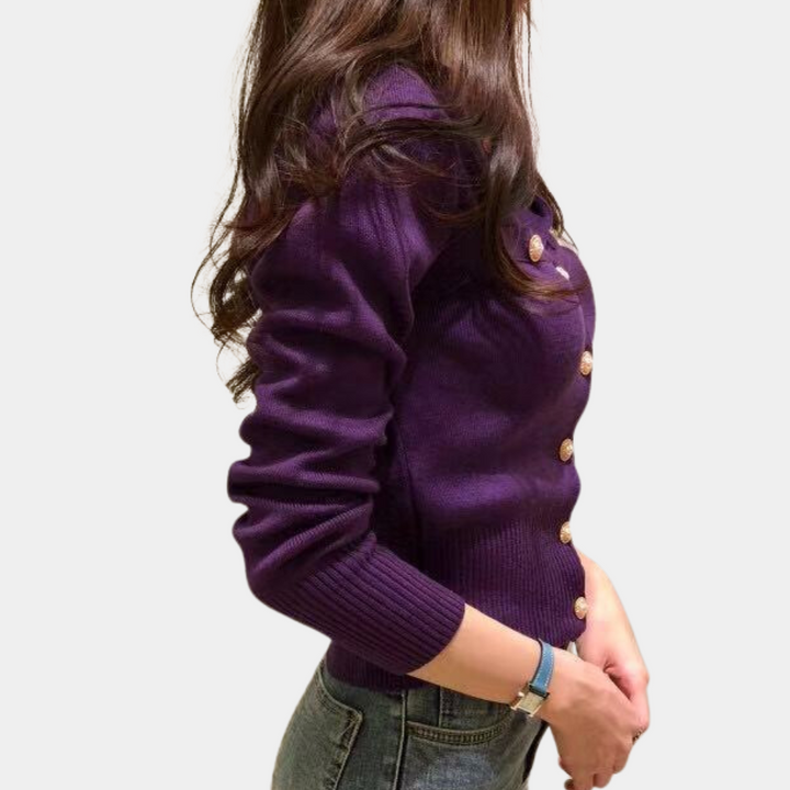 Drune | Elegante Damen Strickjacke Für Stilvolle Auftritte
