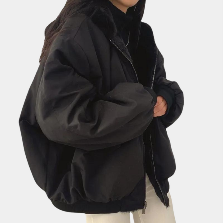 Drune | Weiche Doppellagige Winterjacke mit Kapuze für Damen
