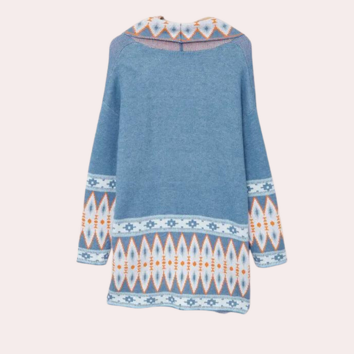 Drune | Damen Boho Strickjacke aus weichem Material
