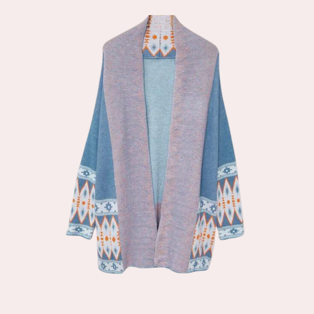 Drune | Damen Boho Strickjacke aus weichem Material