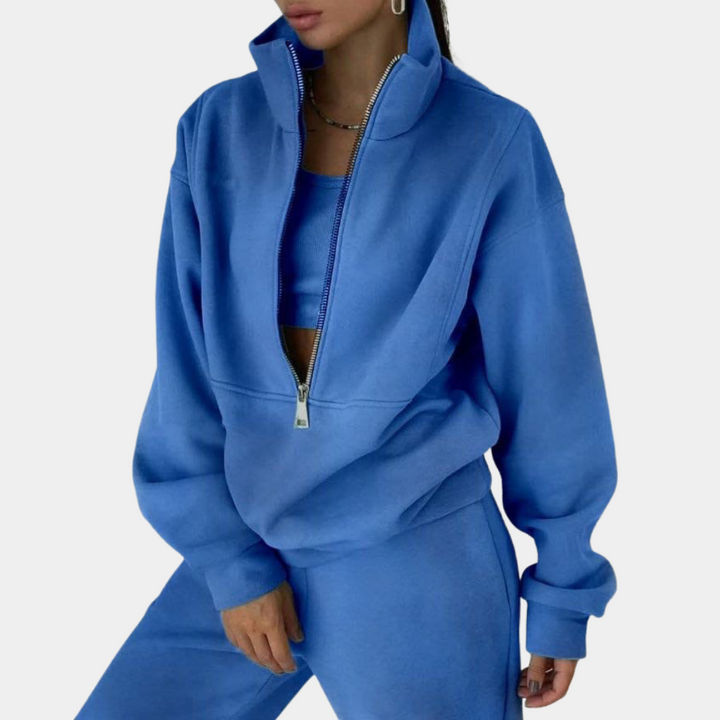 Drune | Sweatshirt - Oversized Fit - Viertelreißverschluss - Weich und Atmungsaktiv