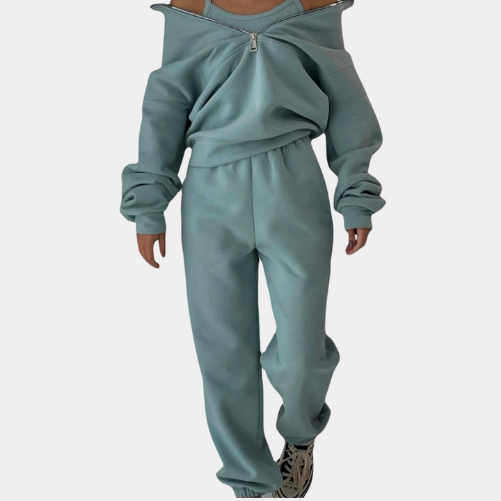 Drune | Sweatshirt - Oversized Fit - Viertelreißverschluss - Weich und Atmungsaktiv