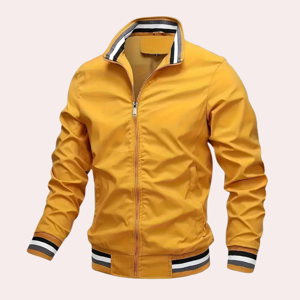 Drune | Elegante Orangefarbene Herrenjacke