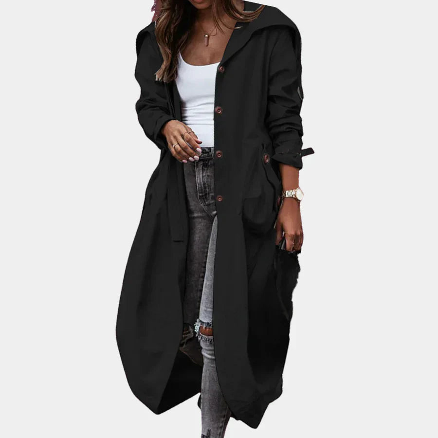 Drune | Langer Damenmantel für Einen Modischen Look