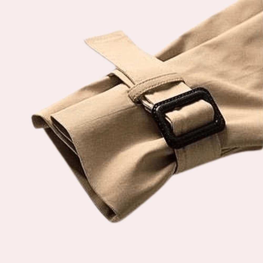 Drune | Trenchcoat - Verstellbarer Gurtel - Zeitloses Design - Leichte Schicht