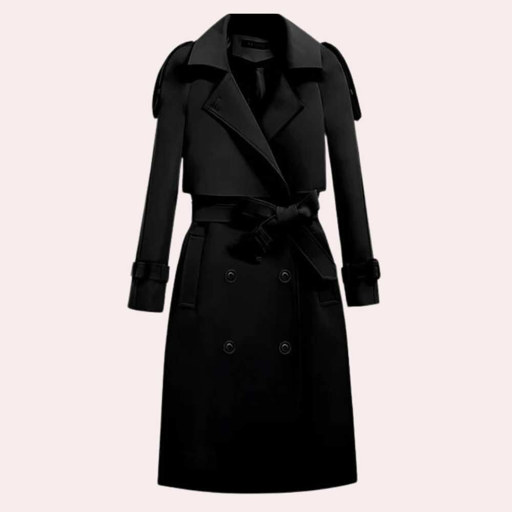Drune | Doppelreihiger Trenchcoat - Taillierter Gürtel - Klassisches Design - Premium-Oberbekleidung