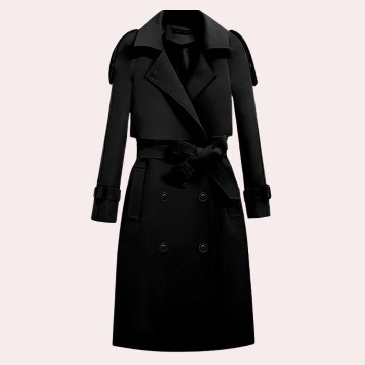 Drune | Doppelreihiger Trenchcoat - Taillierter Gürtel - Klassisches Design - Premium-Oberbekleidung