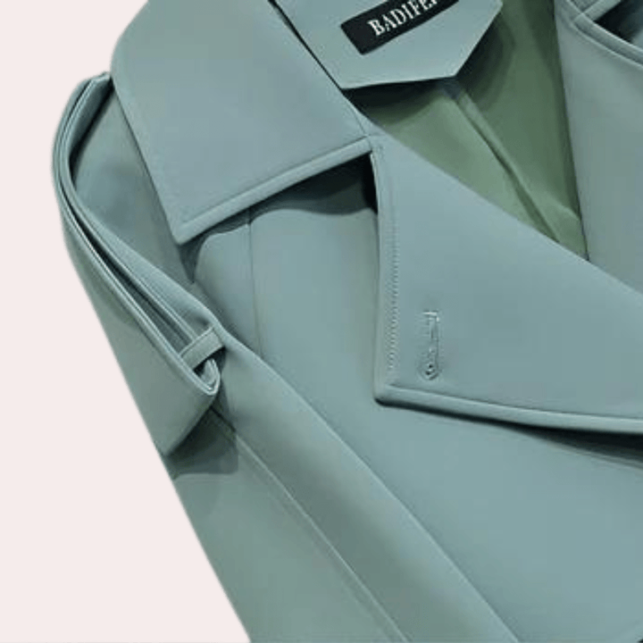 Drune | Doppelreihiger Trenchcoat - Taillierter Gürtel - Klassisches Design - Premium-Oberbekleidung