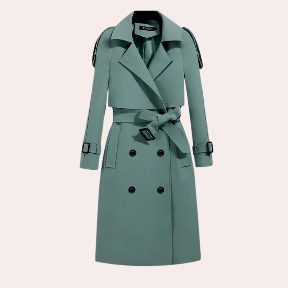 Drune | Doppelreihiger Trenchcoat - Taillierter Gürtel - Klassisches Design - Premium-Oberbekleidung