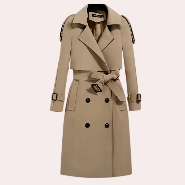 Drune | Doppelreihiger Trenchcoat - Taillierter Gürtel - Klassisches Design - Premium-Oberbekleidung