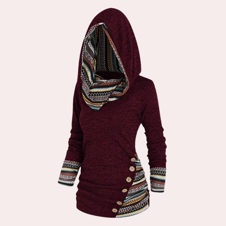 Drune | Stilvoller Herbstkapuzenpullover für Frauen