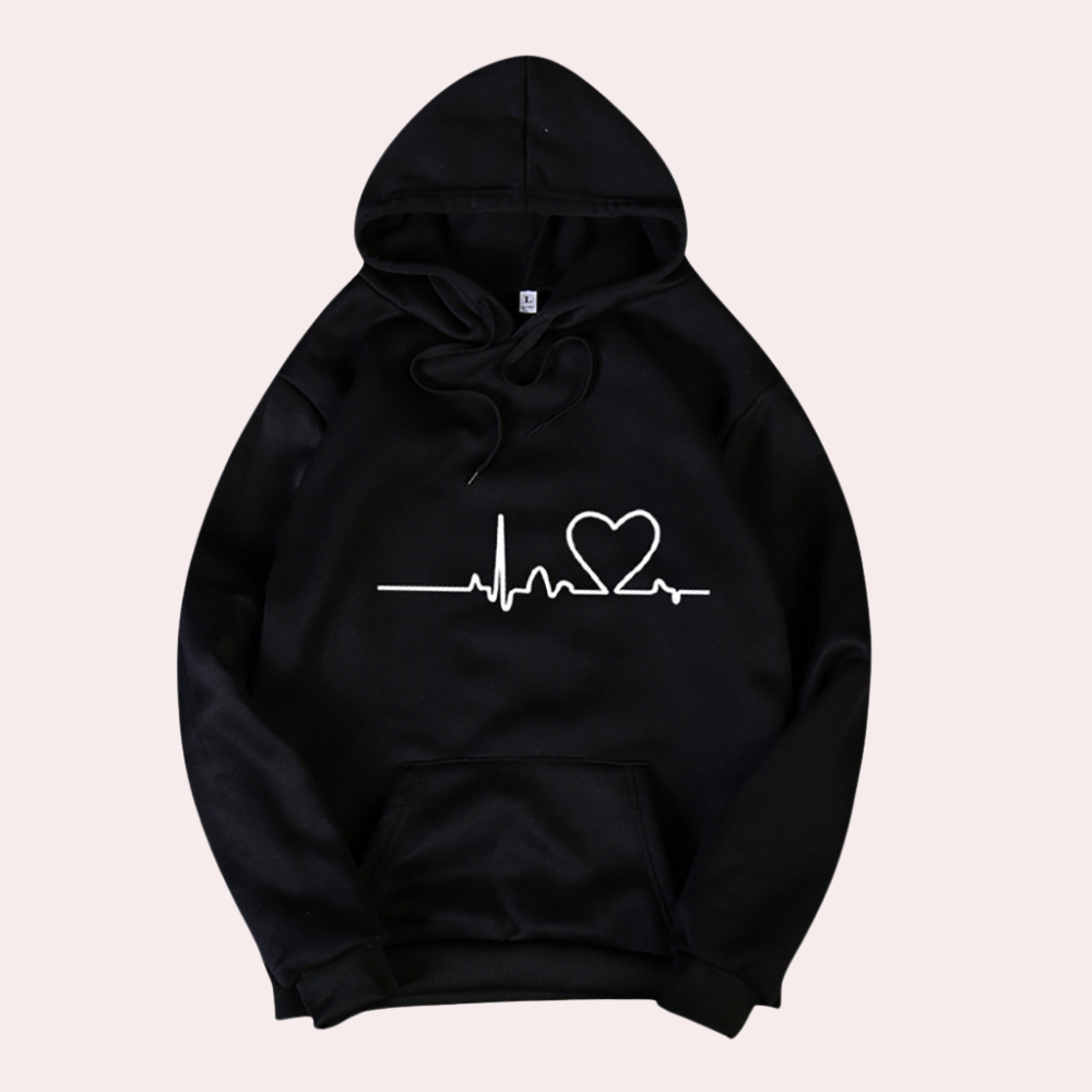 Drune | Sehr Bequemer Damen Hoodie mit Kapuze, Der Ein Gemütliches, Minimalistisches Aussehen Verleiht