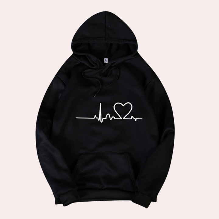 Drune | Sehr Bequemer Damen Hoodie mit Kapuze, Der Ein Gemütliches, Minimalistisches Aussehen Verleiht