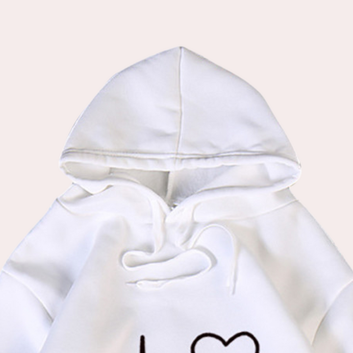 Drune | Sehr Bequemer Damen Hoodie mit Kapuze, Der Ein Gemütliches, Minimalistisches Aussehen Verleiht
