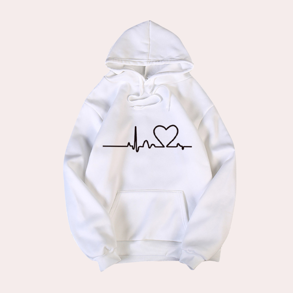 Drune | Sehr Bequemer Damen Hoodie mit Kapuze, Der Ein Gemütliches, Minimalistisches Aussehen Verleiht