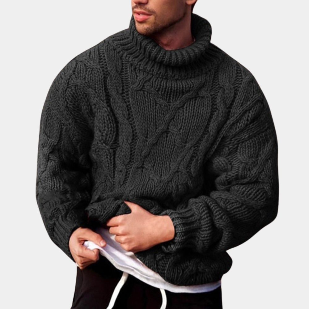 Drune | Klassische Warme Herrenstrickjacke Für Komfort