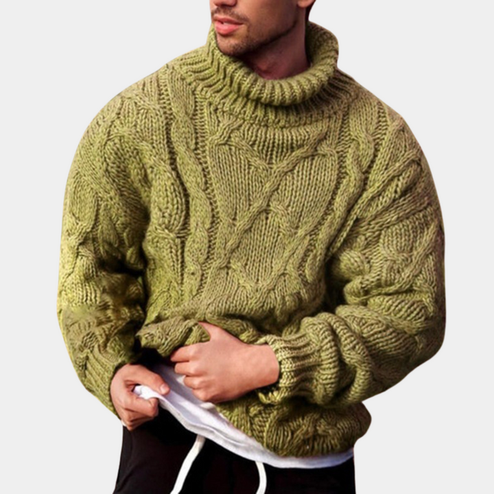 Drune | Klassische Warme Herrenstrickjacke Für Komfort
