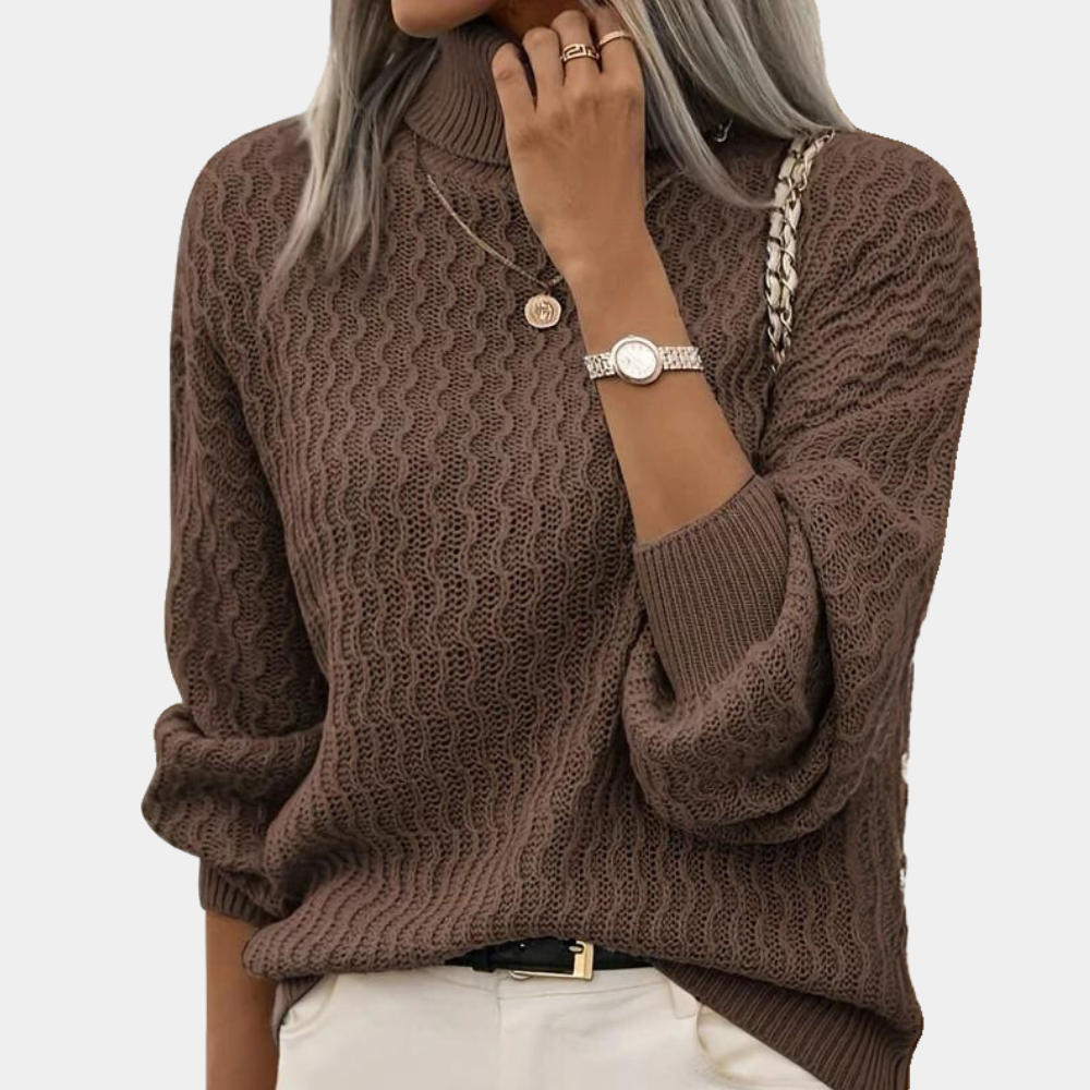 Drune | Wellenstrickpullover mit schickem strukturiertem Design