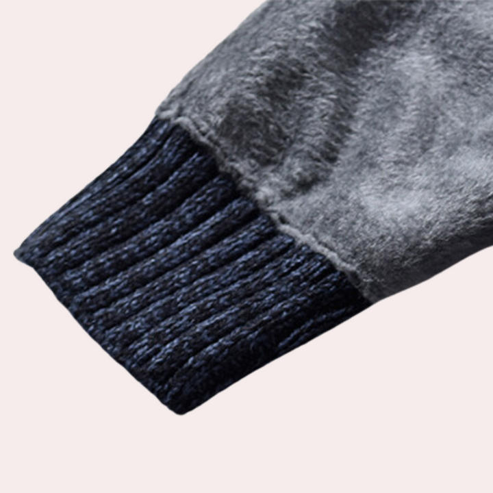 Drune | Retro Gestreifter Herren Kapuzenpullover