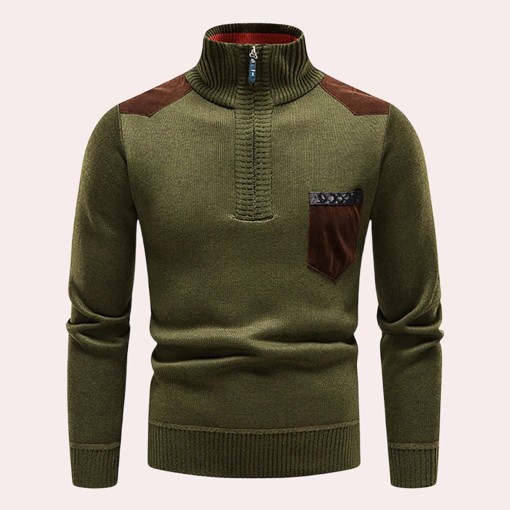 Drune | Halbreißverschluss Pullover für Herren