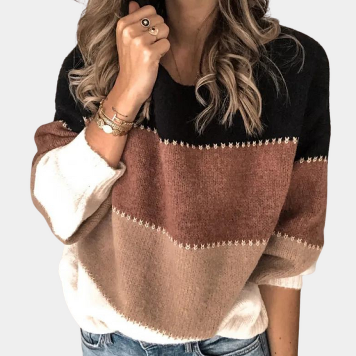 Drune | Stilvoll Gestreifter Pullover Für Damen
