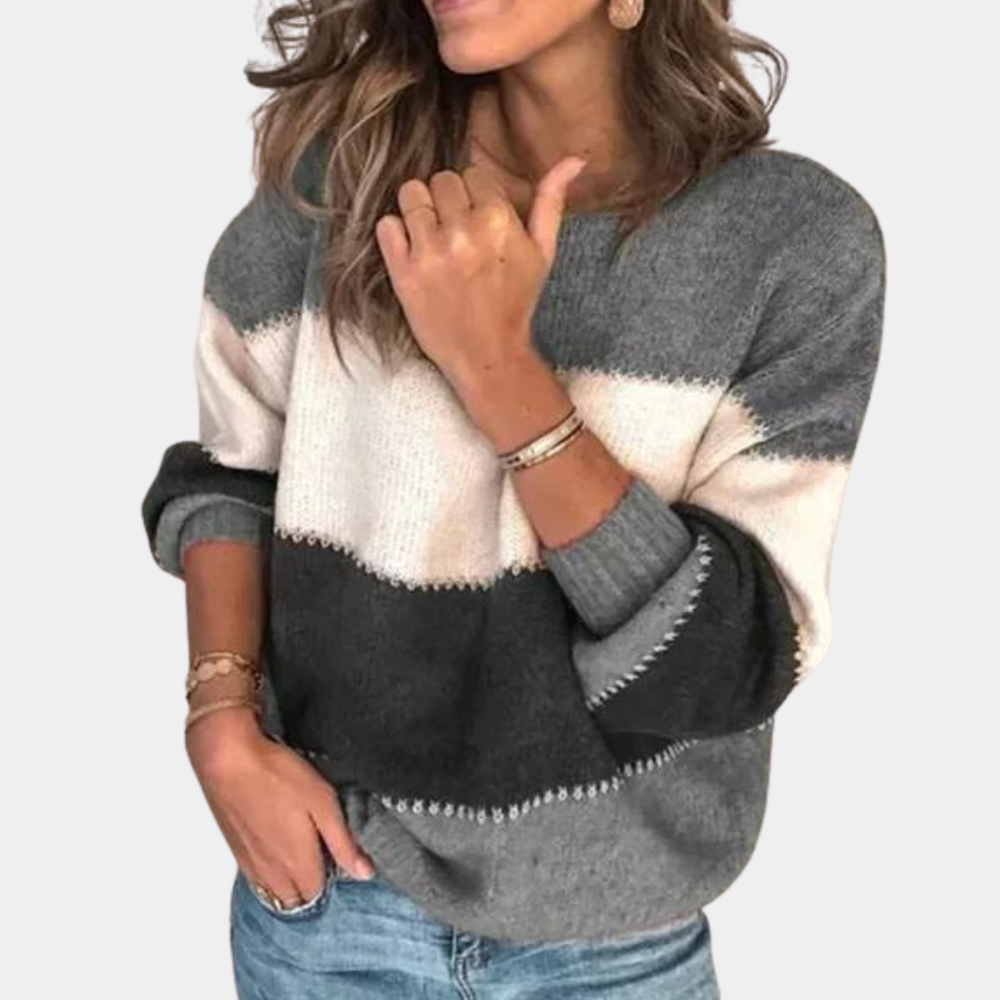 Drune | Stilvoll Gestreifter Pullover Für Damen