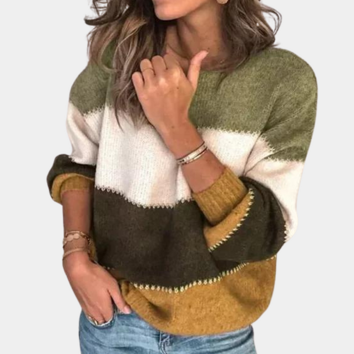 Drune | Stilvoll Gestreifter Pullover Für Damen