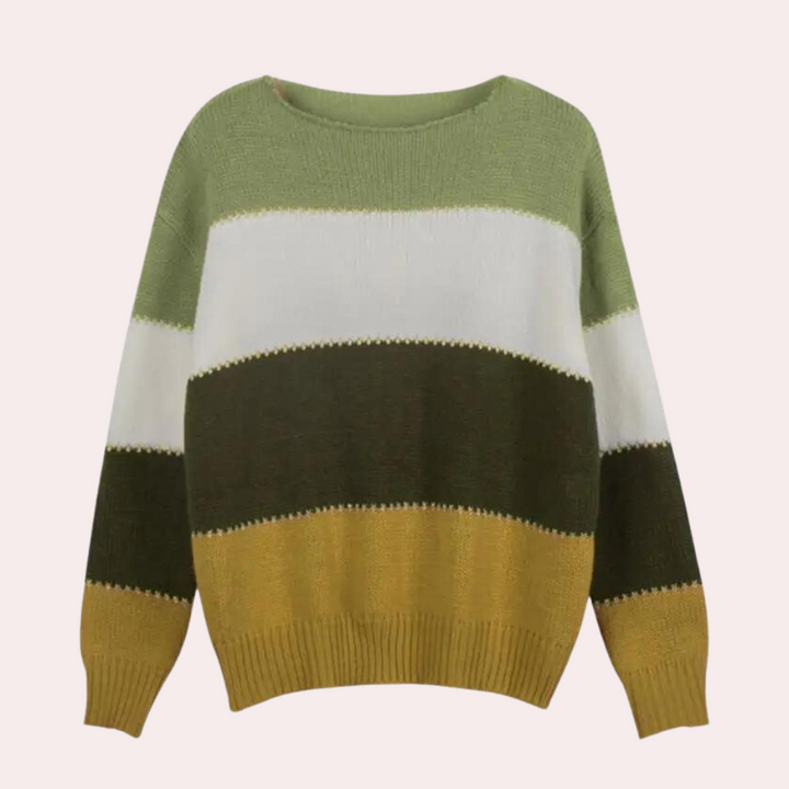 Drune | Stilvoll Gestreifter Pullover Für Damen