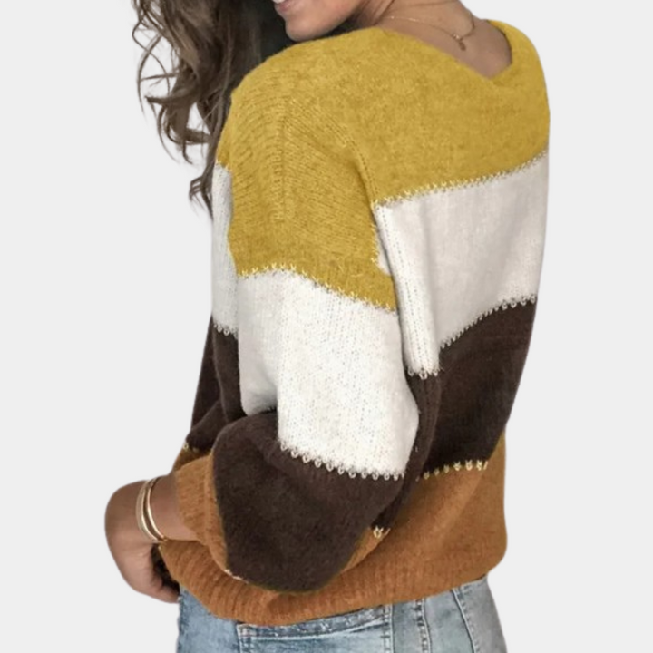 Drune | Stilvoll Gestreifter Pullover Für Damen