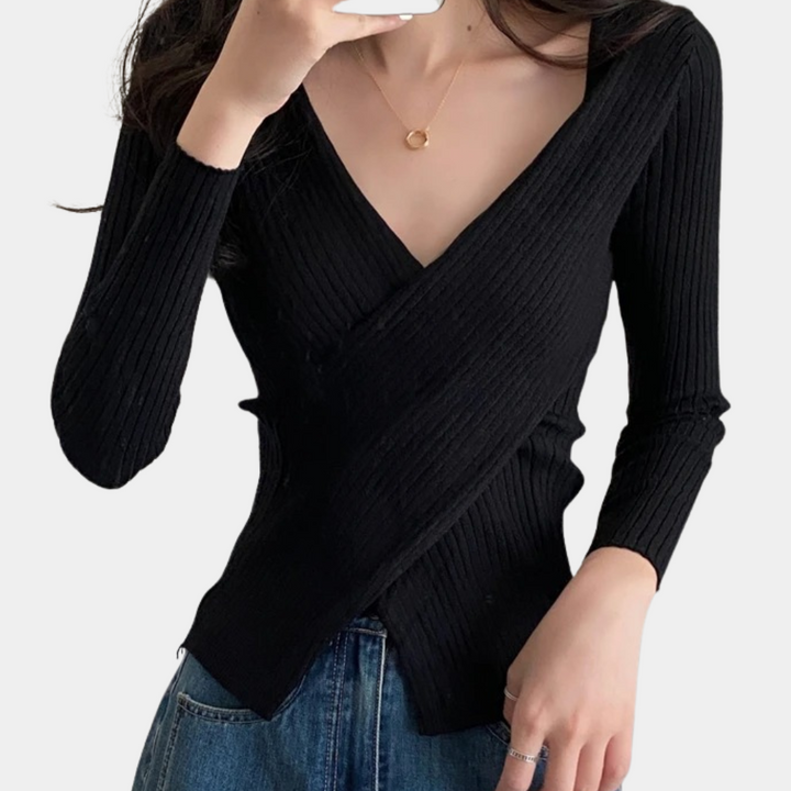Drune | Trendy Chic Damenpullover Wein