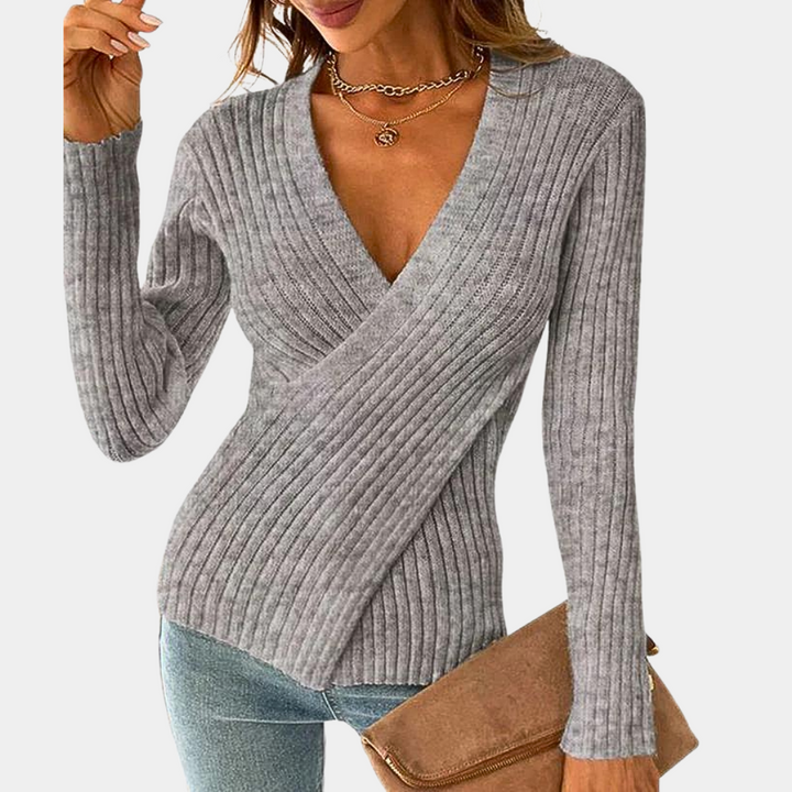 Drune | Trendy Chic Damenpullover Wein