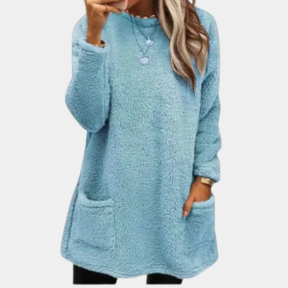 Drune | Teddy Tunika mit Taschen Polyester Weich und Warm