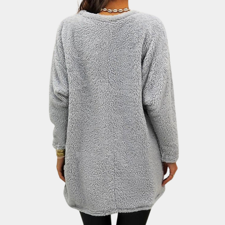 Drune | Teddy Tunika mit Taschen Polyester Weich und Warm