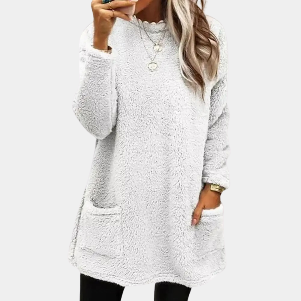 Drune | Teddy Tunika mit Taschen Polyester Weich und Warm