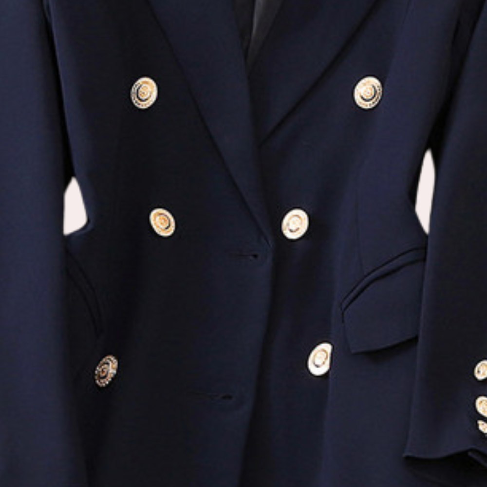 Drune | Blazer mit Doppelknopfverschluss Strukturiert Passform Zeitloses Design