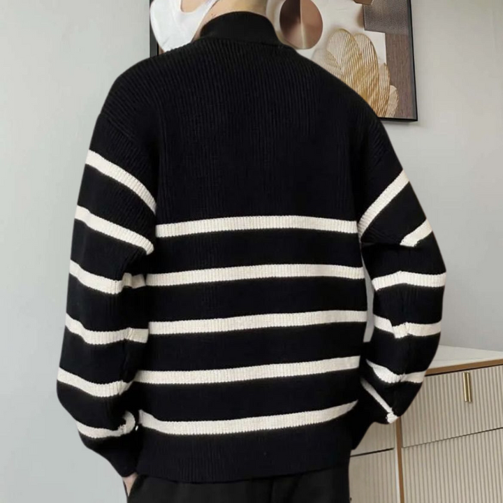 Drune | Stylischer, Bequemer Herren Kapuzenpullover mit Reißverschluss