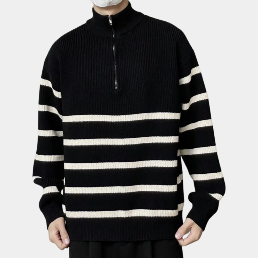 Drune | Stylischer, Bequemer Herren Kapuzenpullover mit Reißverschluss