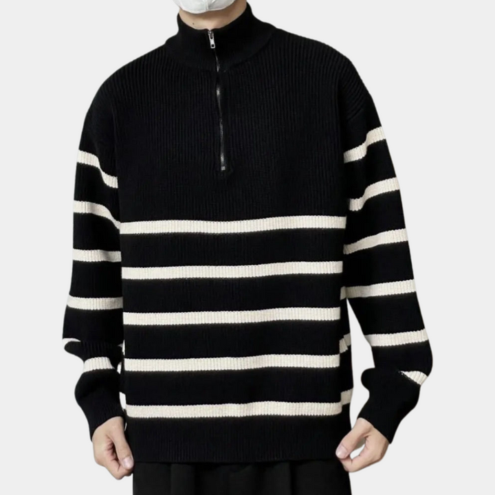 Drune | Stylischer, Bequemer Herren Kapuzenpullover mit Reißverschluss