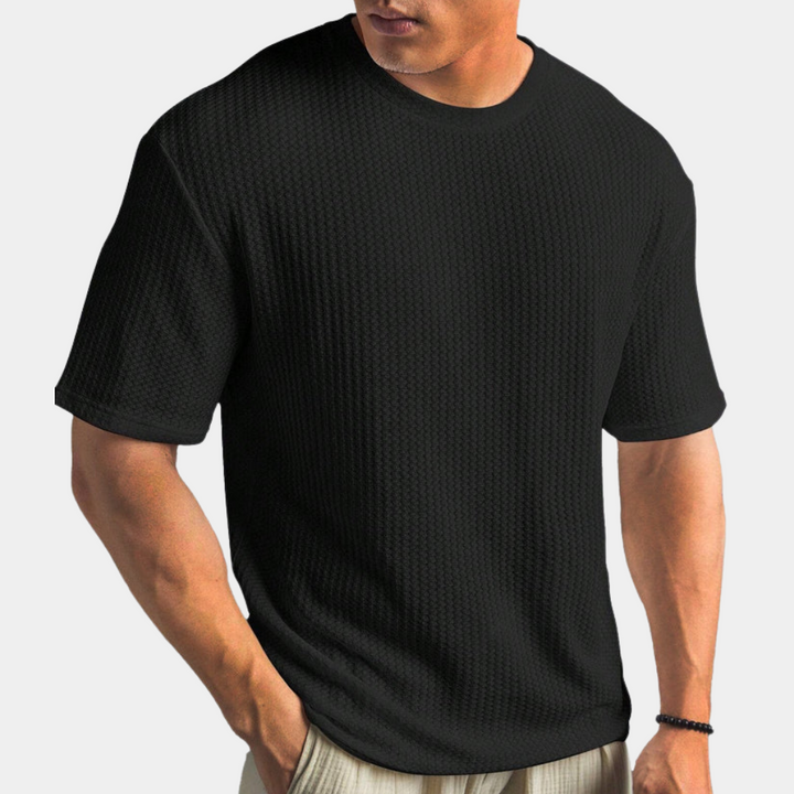 Drune | Geripptes T-shirt Für Herren Lässig & Bequem