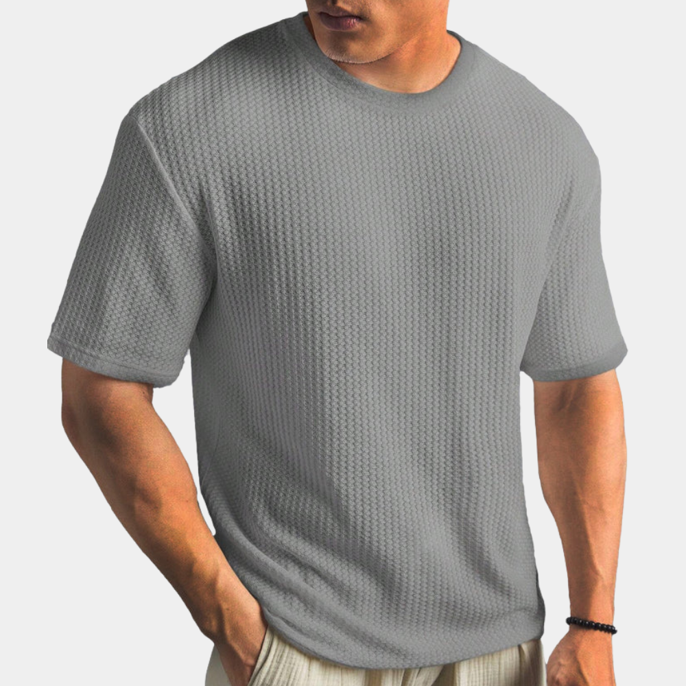 Drune | Geripptes T-shirt Für Herren Lässig & Bequem