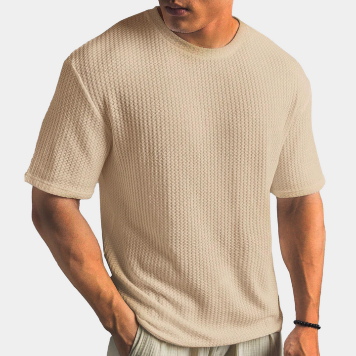 Drune | Geripptes T-shirt Für Herren Lässig & Bequem