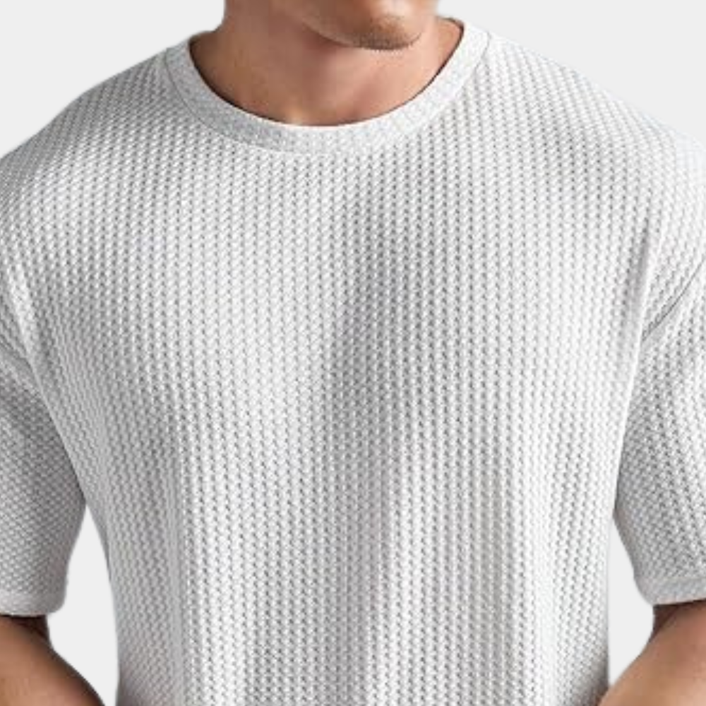 Drune | Geripptes T-shirt Für Herren Lässig & Bequem